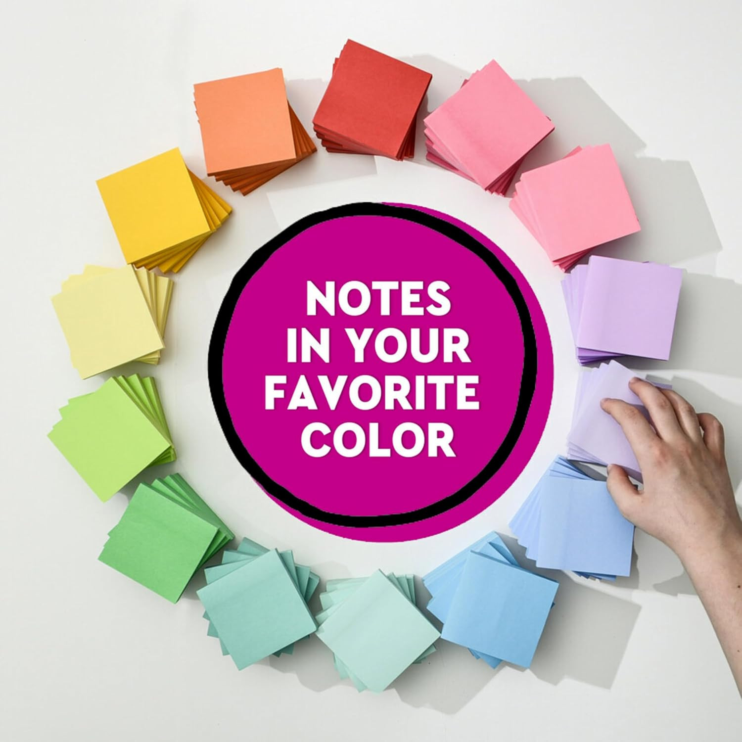 Post-it Super Sticky Notes, 5 Sticky Note Pads, 3 x 3 in., School Supplies, O…