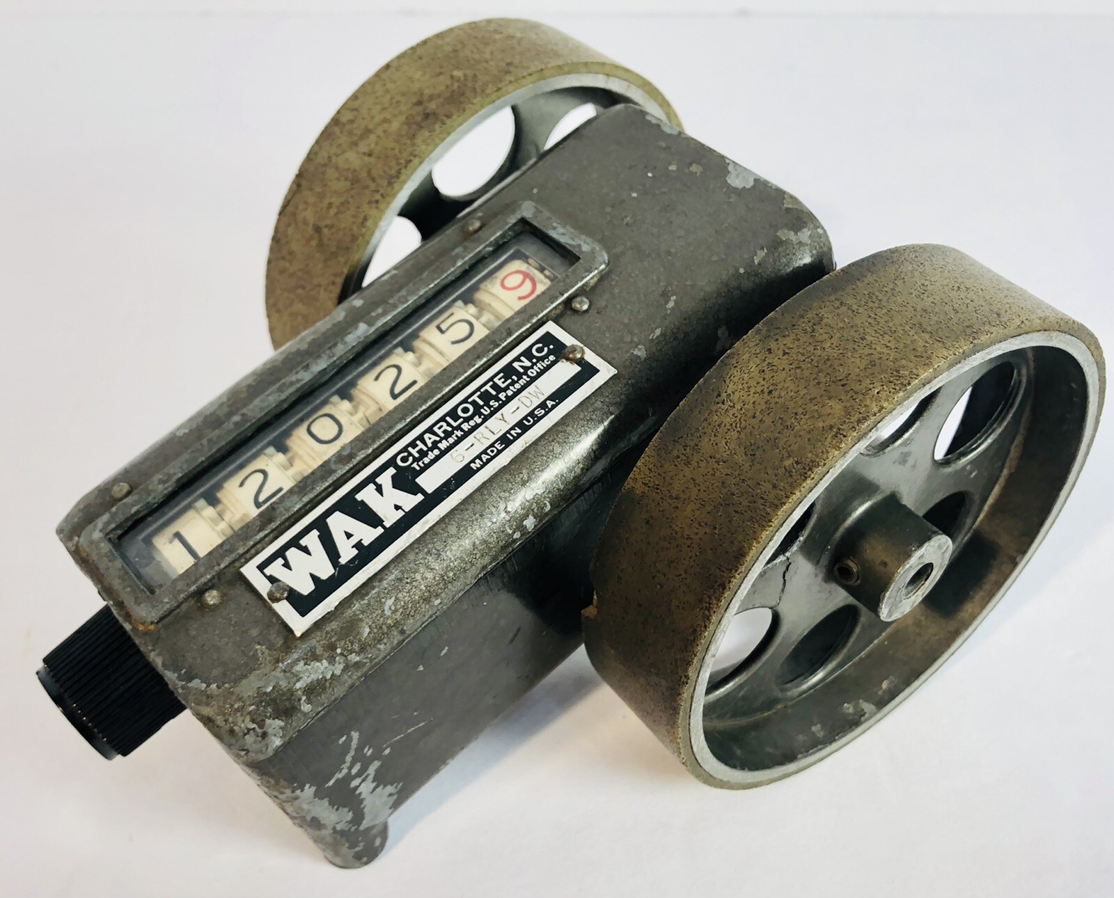Vtg Antique Fabric WAK 6-RLY-DW Analog Mechanical Counter 6RLYDW Steam Punk Old