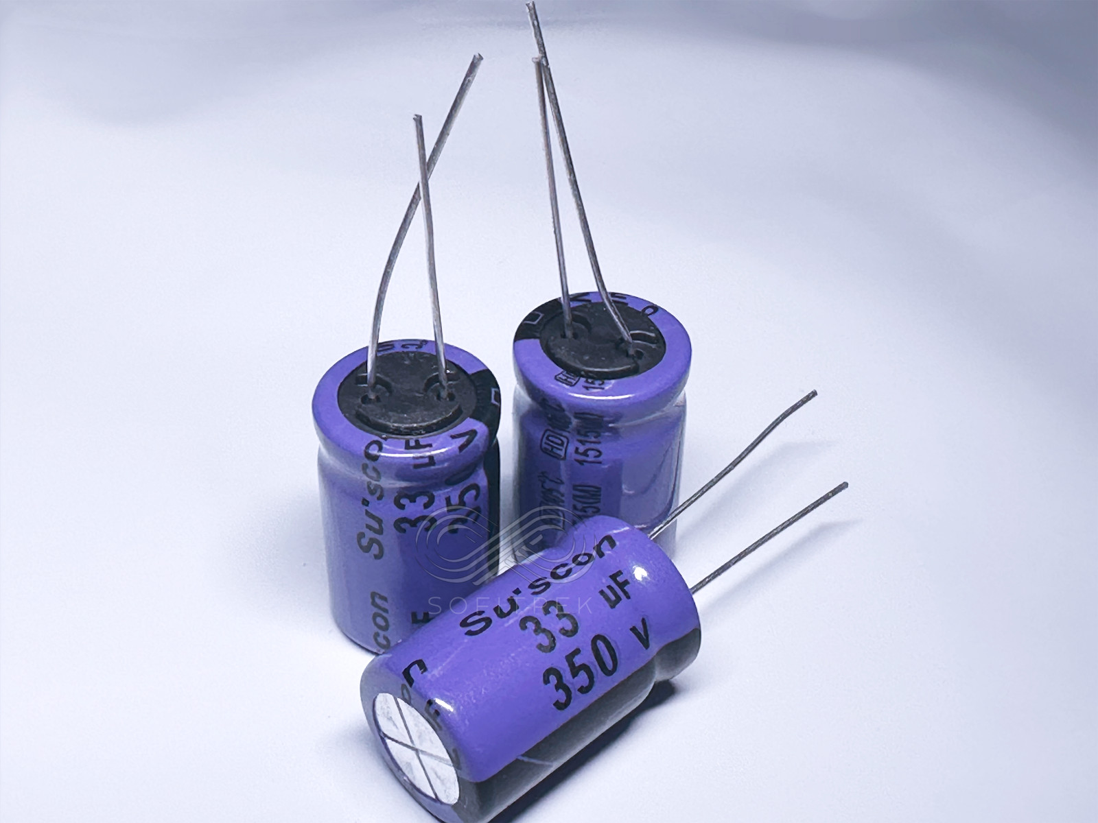5PCS HD Suscon 33uF 350V 13×21 Electrolytic Radial Capacitor High Ripple 10kHr