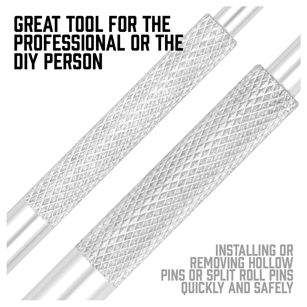 6Pcs Hollow End Roll Pin Tool Starter Punch Set Steel 1/16 5/64 3/32 1/8 5/32