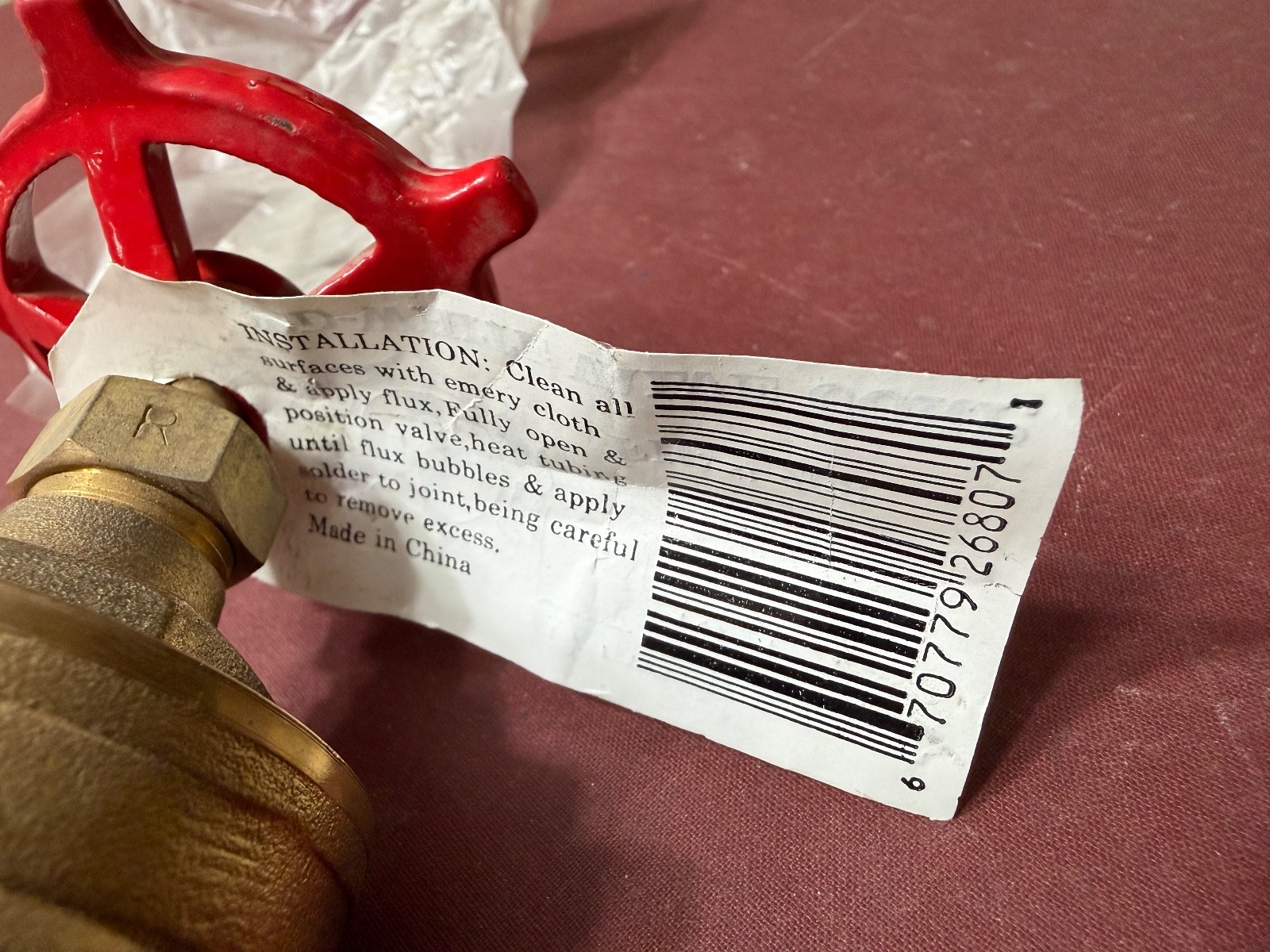 Red White Valve Corp. Brass Gate Valve 1-1/4″, 200 WOG. FIG #268, FREE SHIPPING
