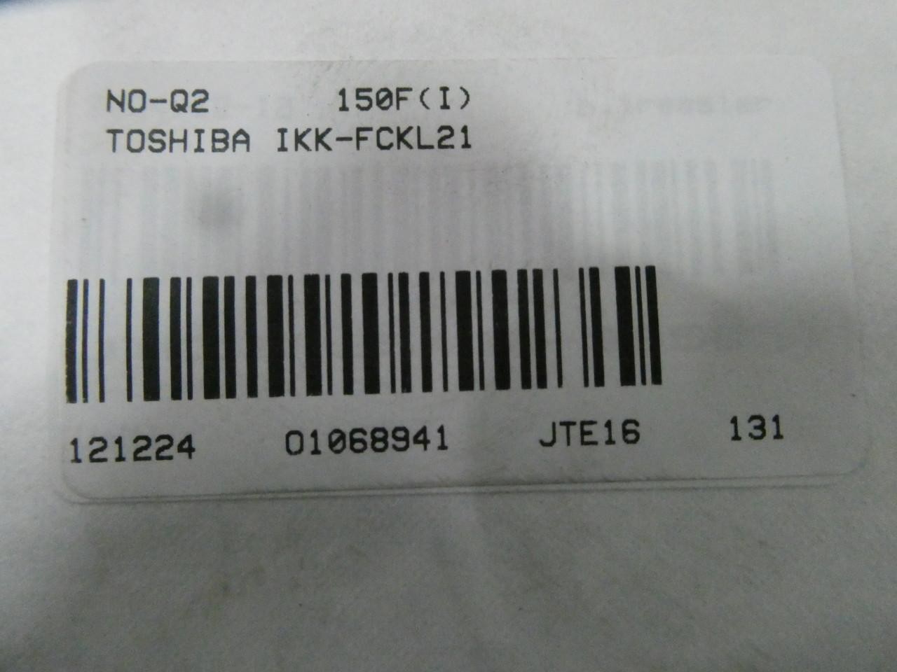 Toshiba IKK-FCKL21 Ac Motor 132m 3ph 7.5kw 1720/1730rpm 200/220v-ac