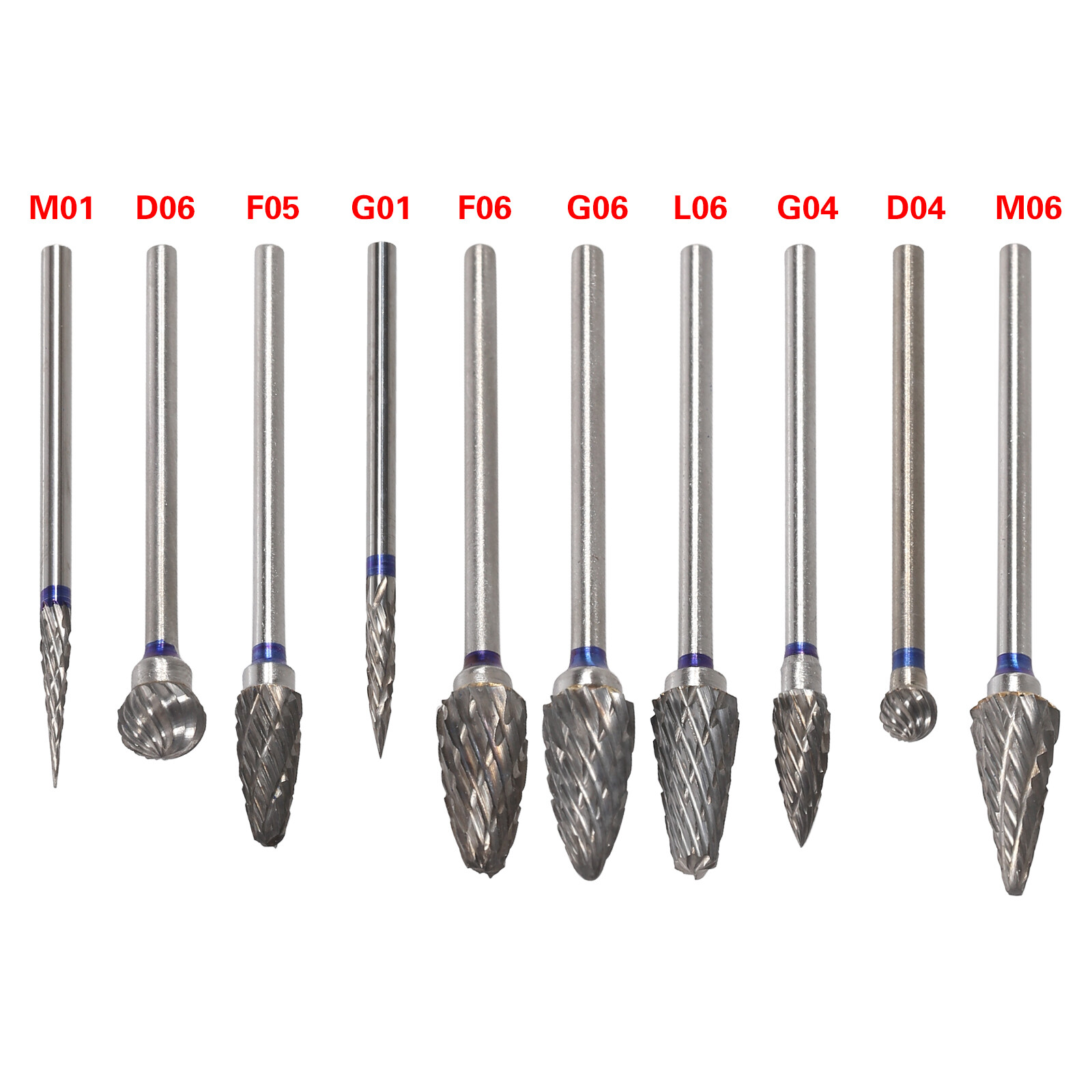 10-100pcs Tungsten Carbide Dental Acrylic Bur Drill Coarse Cutter 2.35mm Shank