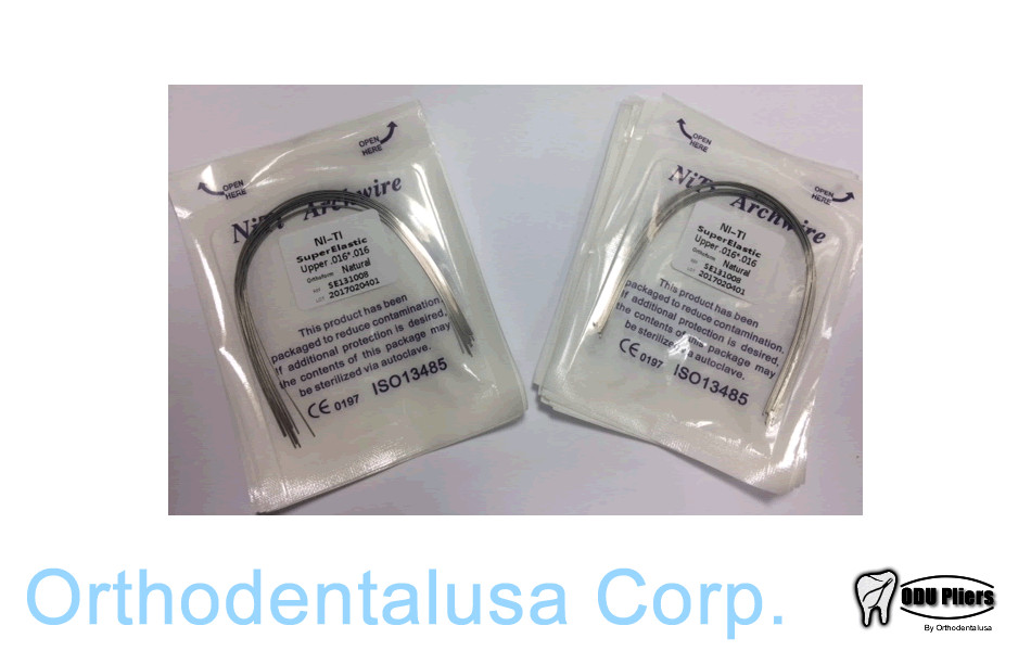 SET X 100 NiTi ARCH RECTANGULAR .016 x .022 UPPER 10 pack Orthodentalusa Corp.
