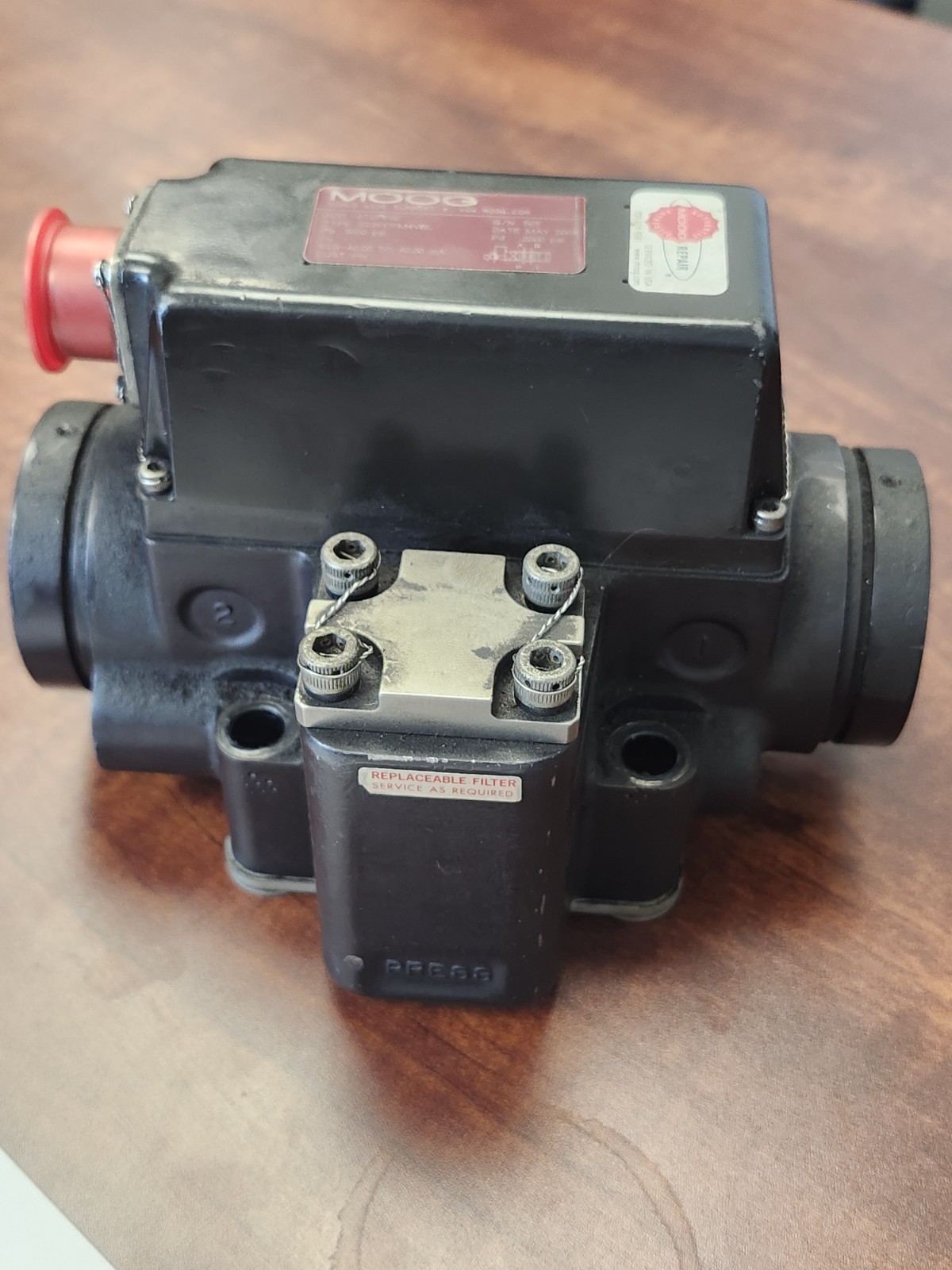 Moog 072F162 Servo Valve 3000 psi S22FOFM4VBH, HV-SV-60GPM-1IPT