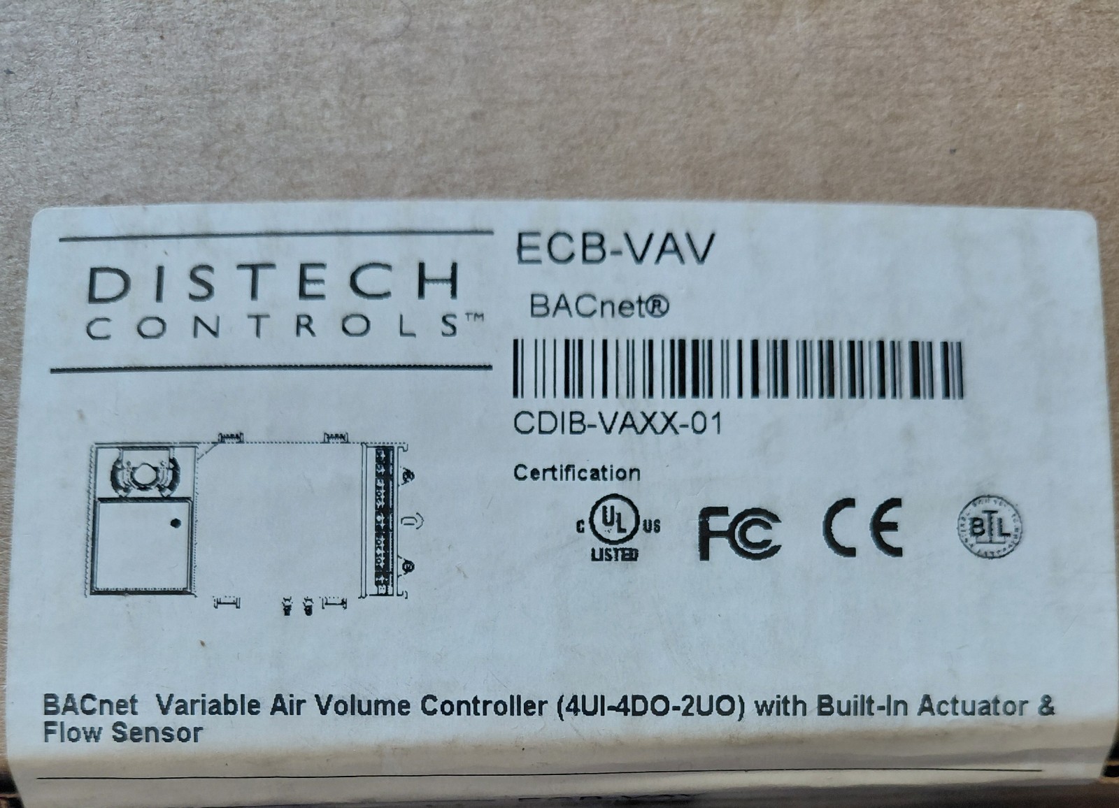 Distech ECB-VAV CDIB-VAXX-01
