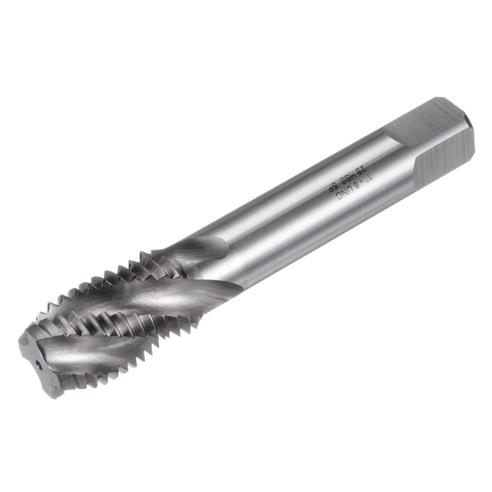 1-8 UNC 2B High Speed Steel Uncoated Machine Spiral Flutes Threading Tap