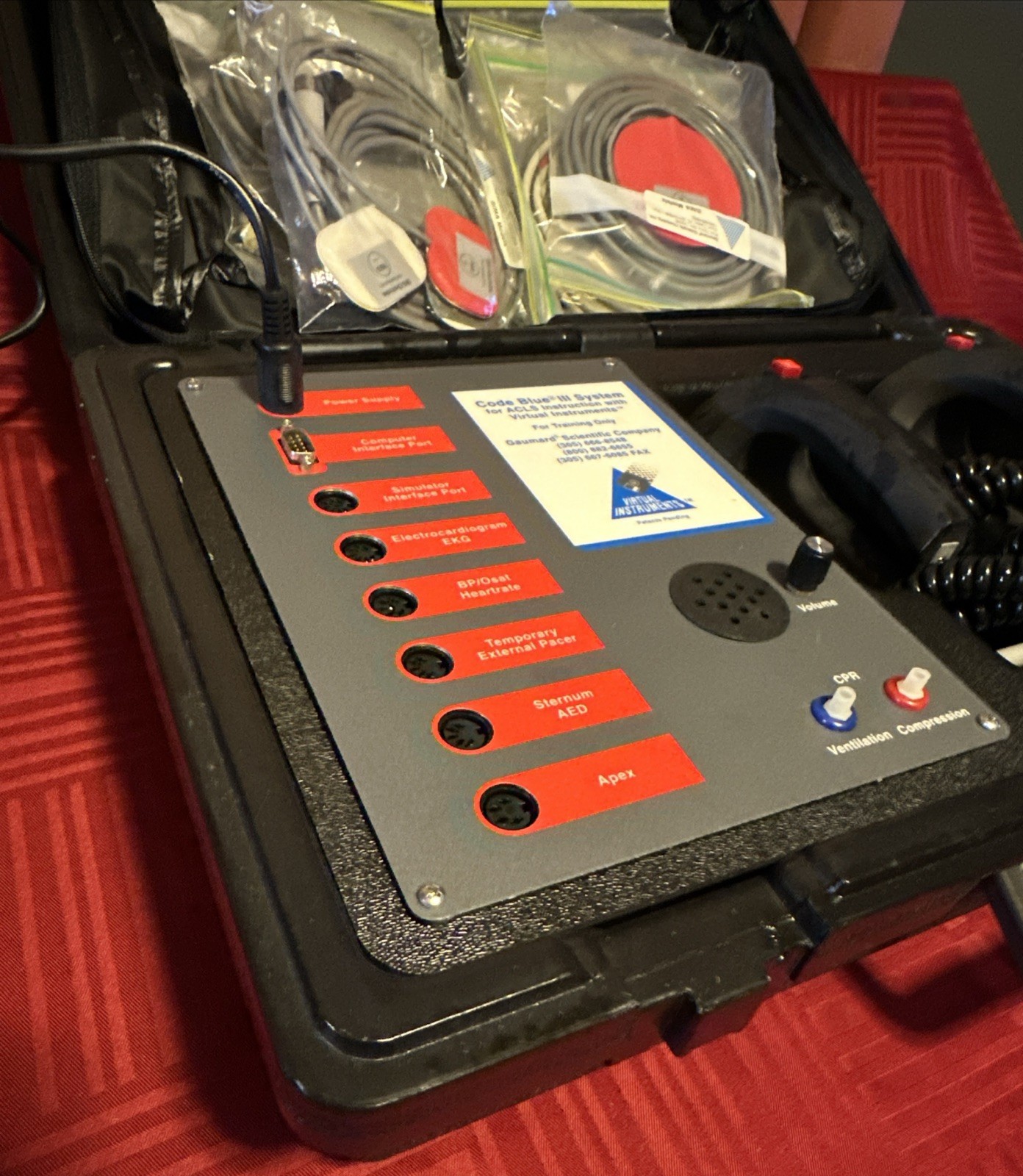 VIRTUAL INSTRUMENTS GAUMARD SCIENTIFIC CO. CODE BLUE 111 SYSTEM TRAIN SIMULATOR