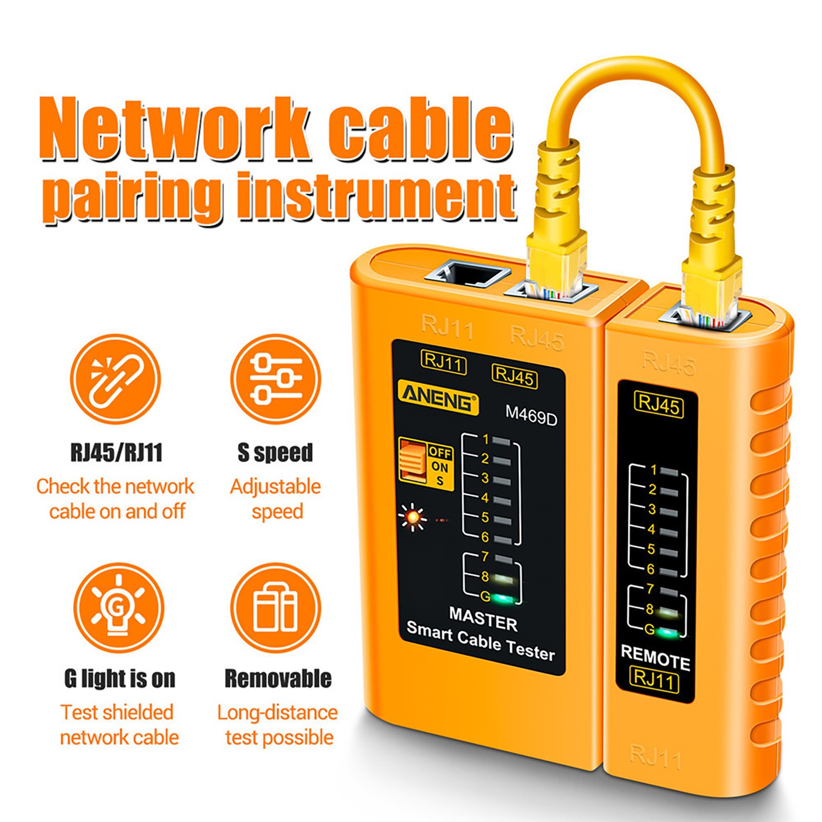 Networks Cable Tester Tool Ethernet RJ45 RJ11 LAN Wire Telephone Cable Tester s