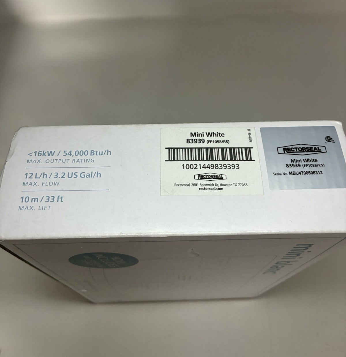 Aspen Pumps White Mini Condensate Pump Kit #83939 Brand New