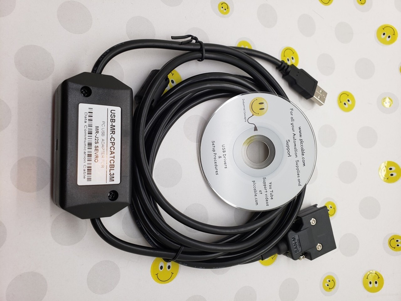 Mitsubishi USB-MR-CPCATCBL3M Servo Drive Cable