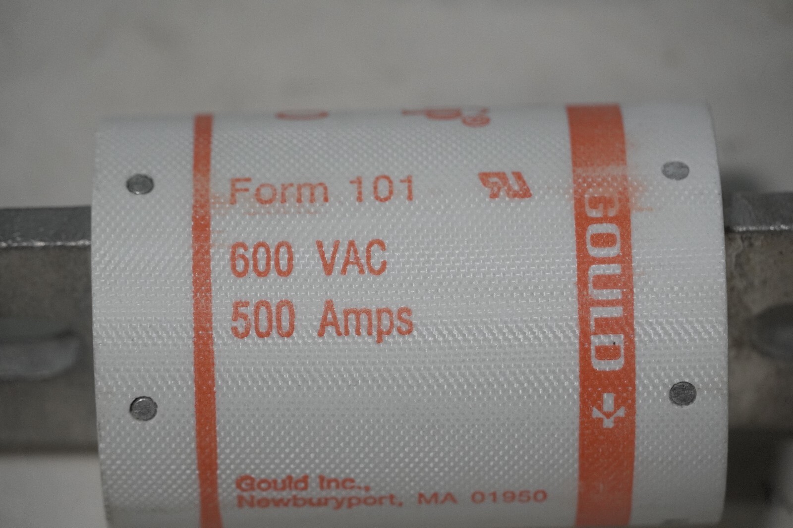 Gould Shawmut A60X500, type 4TI fuse, 600VAC, 500A, Amp-trap, form 101