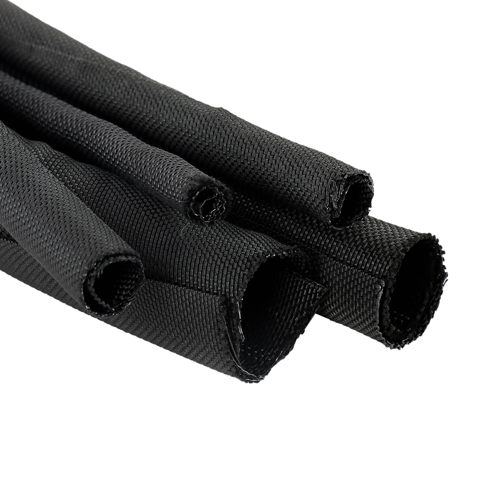 Braided Split-Sleeve Wire Loom for High-Temp Auto Harness Wrapping 5’&28’Length