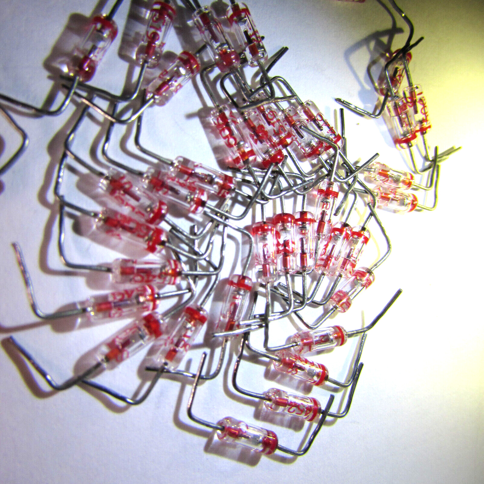 1N34 Transitron Germanium GOLD BONDED Diodes Typical 0.235 to .250V Breakdown 10