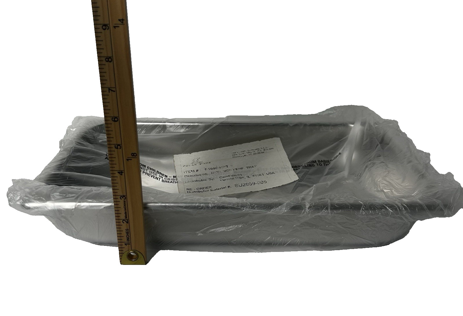 Polar Ware Medical Tray E-1650-HPT Stainless Steel