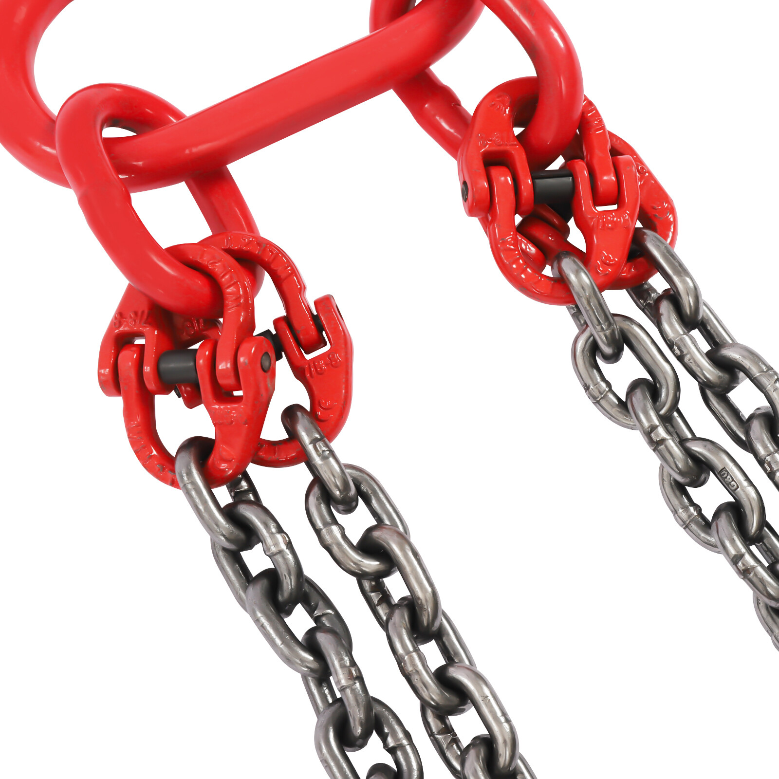 TBvechi Chain Sling 10FT 4 Legs with Sling Hooks Grade 5ton Lifting Chain Sling