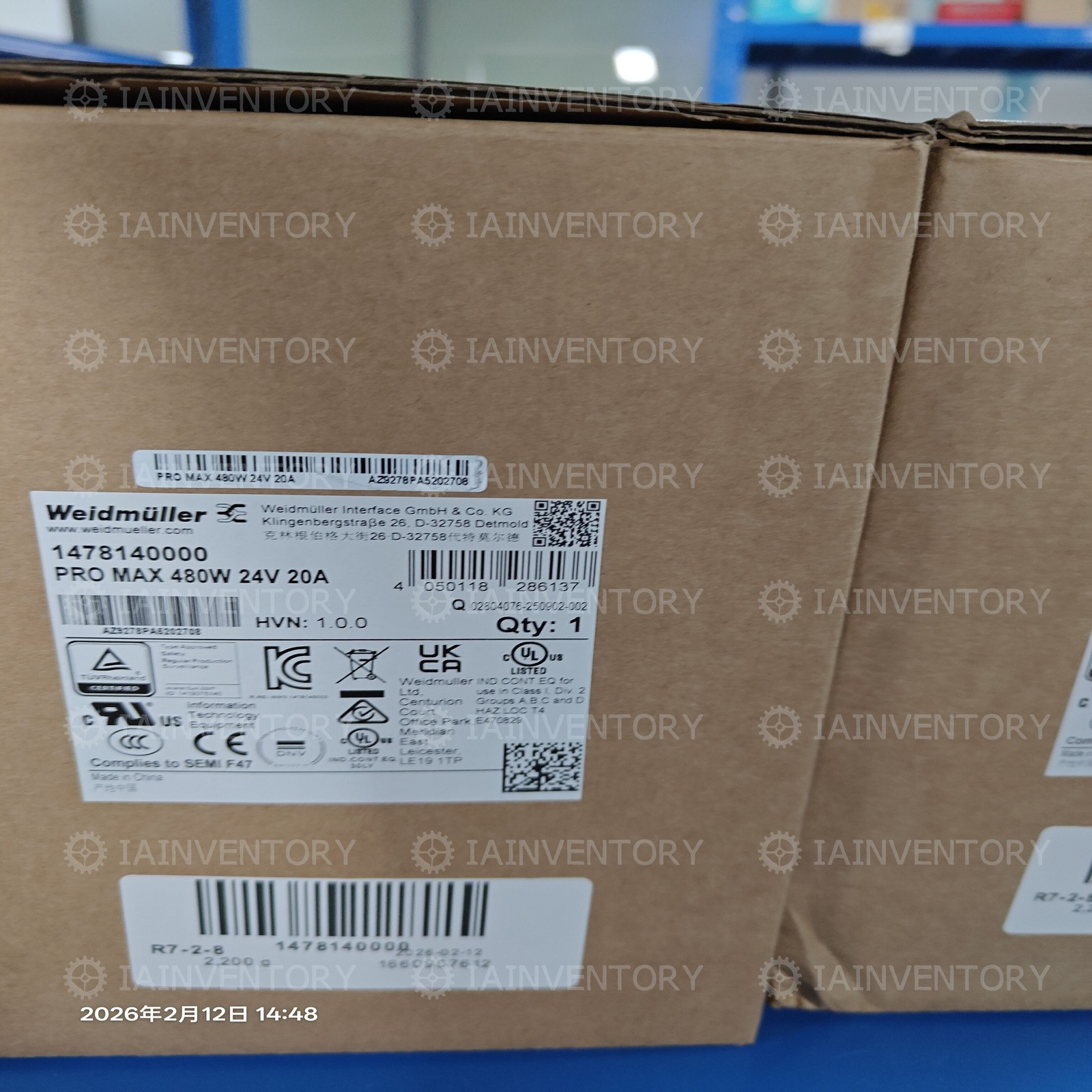 Real US Stock 1pc Brand New 1478140000 Weidmuller 1478140000 + warranty