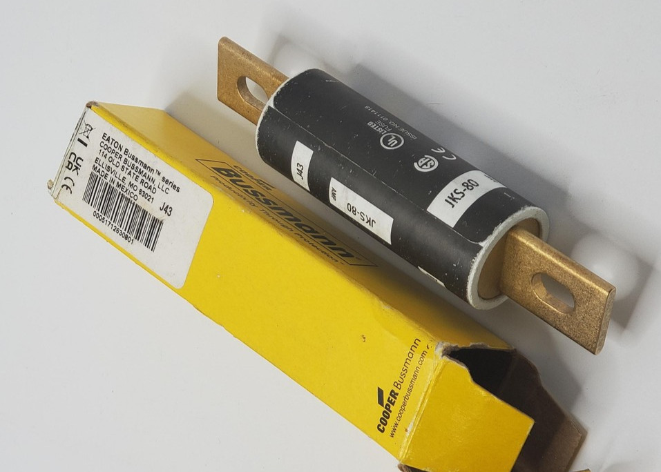 Eaton Cooper Bussmann JKS-80 Limitron Class J Fuse 80A 600VAC Current Limiting