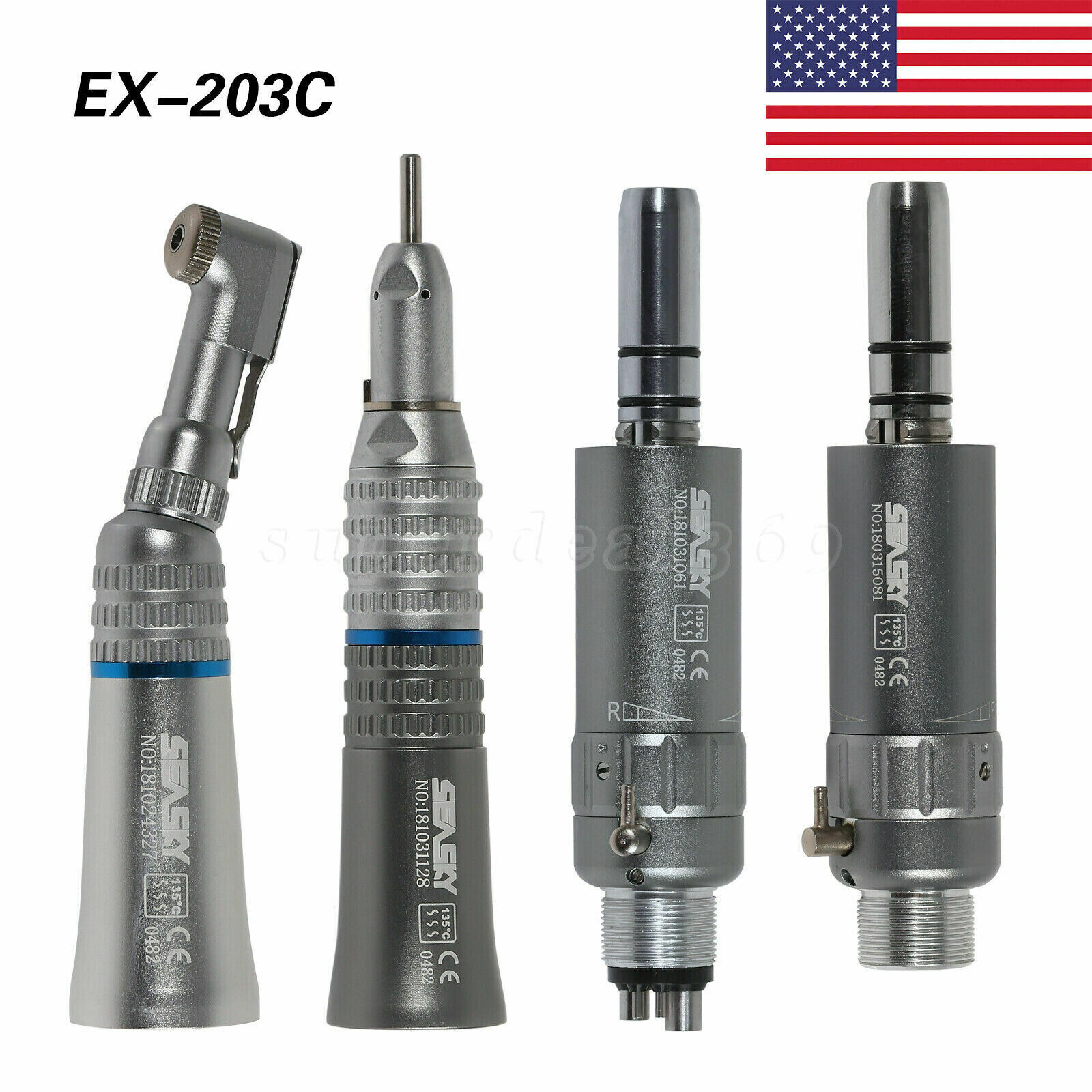 NSK type dental low slow speed handpiece contra angle straight motor 2/4holes us