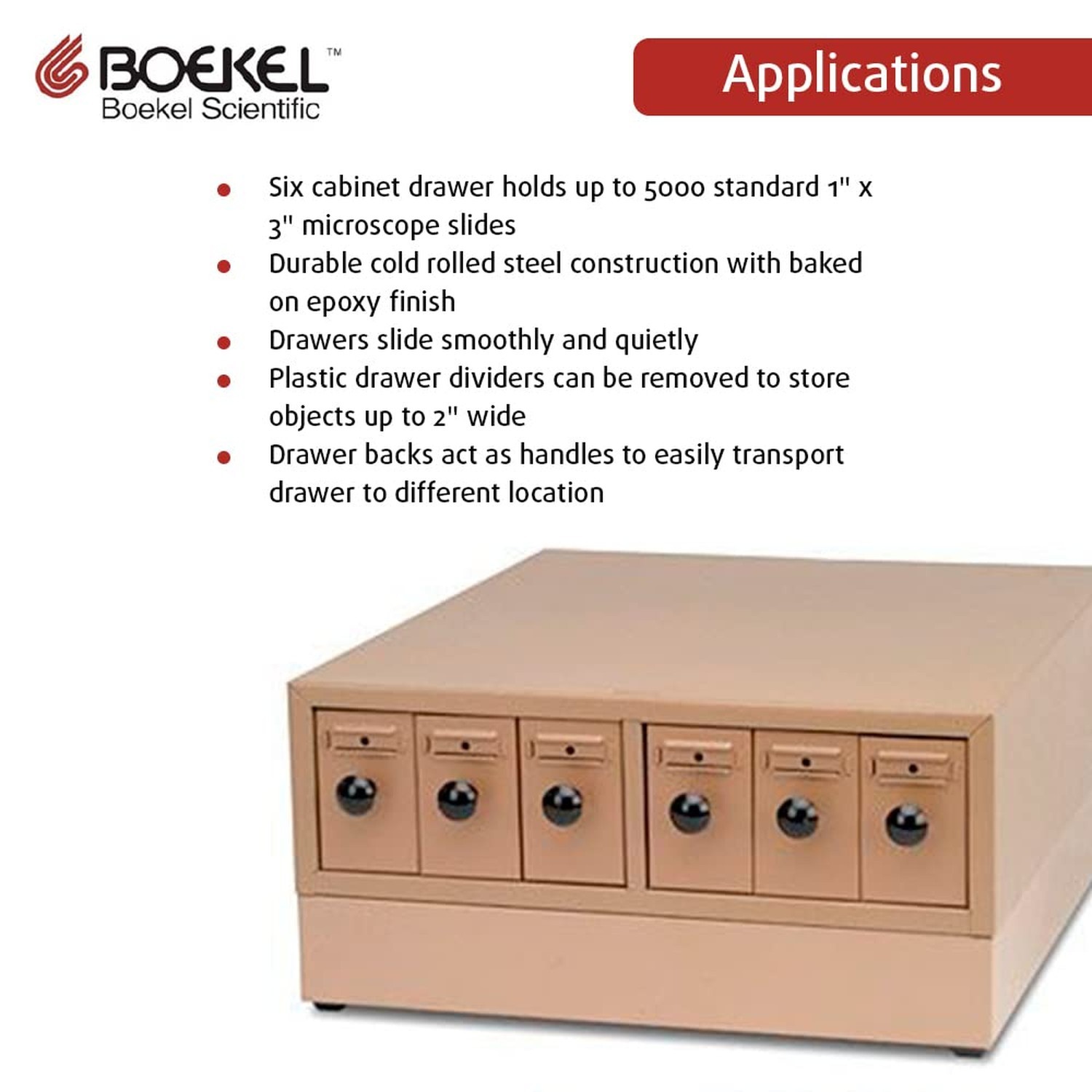 Boekel 141001 Modular Slide Storage Cabinet Base with Rubber Feet, 15-3/4″ W …
