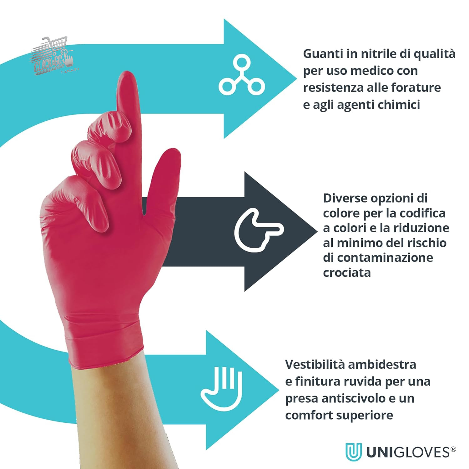 Green Pearl Nitrile Gloves M Disposable Latex Powder Free Medical Food 100