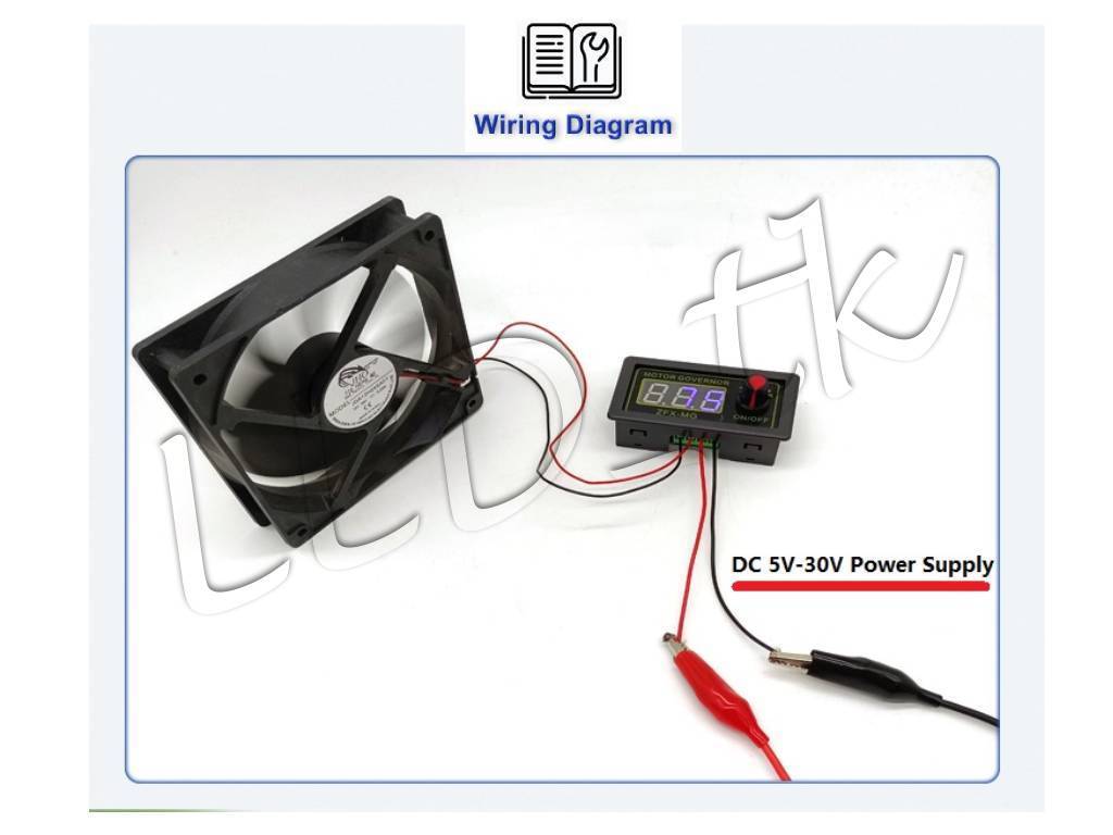 5V-30V Voltage Regulator DC Motor Speed Controller PWM Frequency Duty Cycle LED