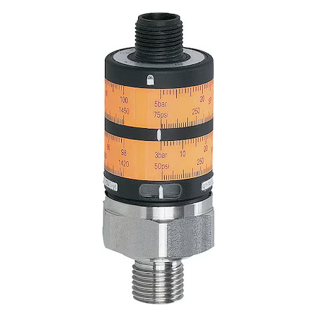 Ifm Pk6222 Pressure Switch, Standard, 2Spst, 1/4″ Npt, 0 To 1450 Psi Range, 316