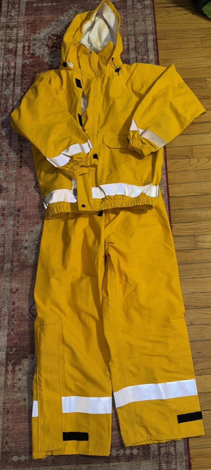 NASCO RAIN SUIT Jacket & Pants Flame & Electric Arc Resistant L 3503JY
