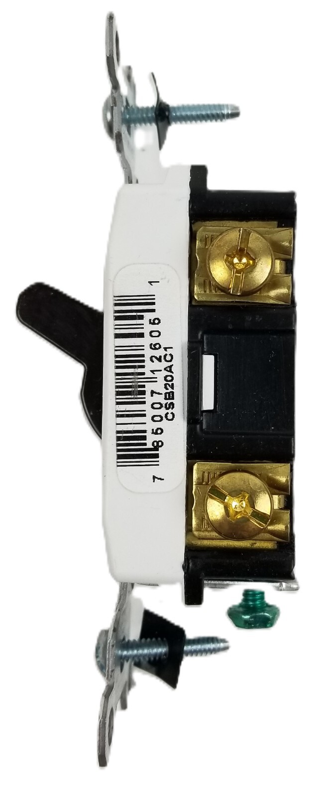 7 P&S CSB20AC1 Toggle Switch 20A 120V-277V Brown 1Pole Back & Side Wire NEW