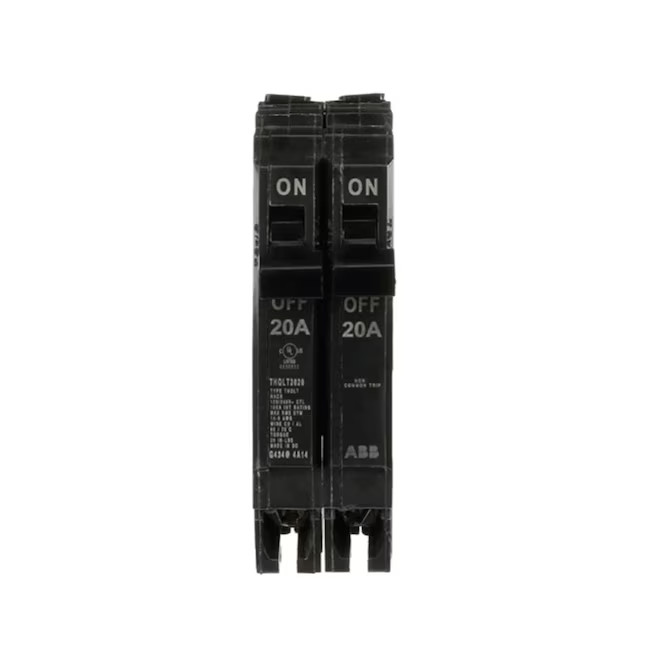 ABB 20-amp/20-amp 2 -Pole Tandem Circuit Breaker