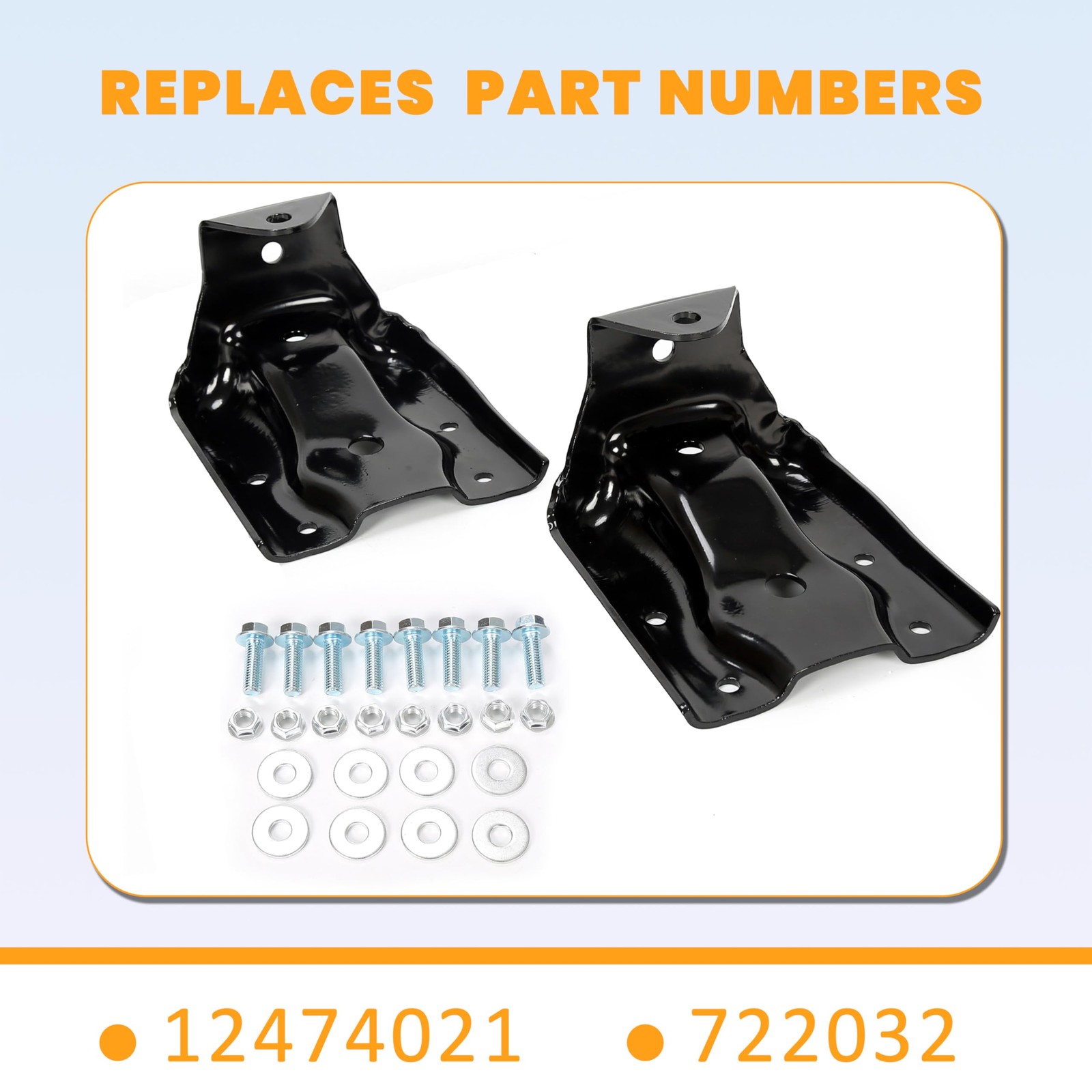 Rear Leaf Spring Bracket Kit Compatible with 1999-2015 Chevy Silverado Avalan…