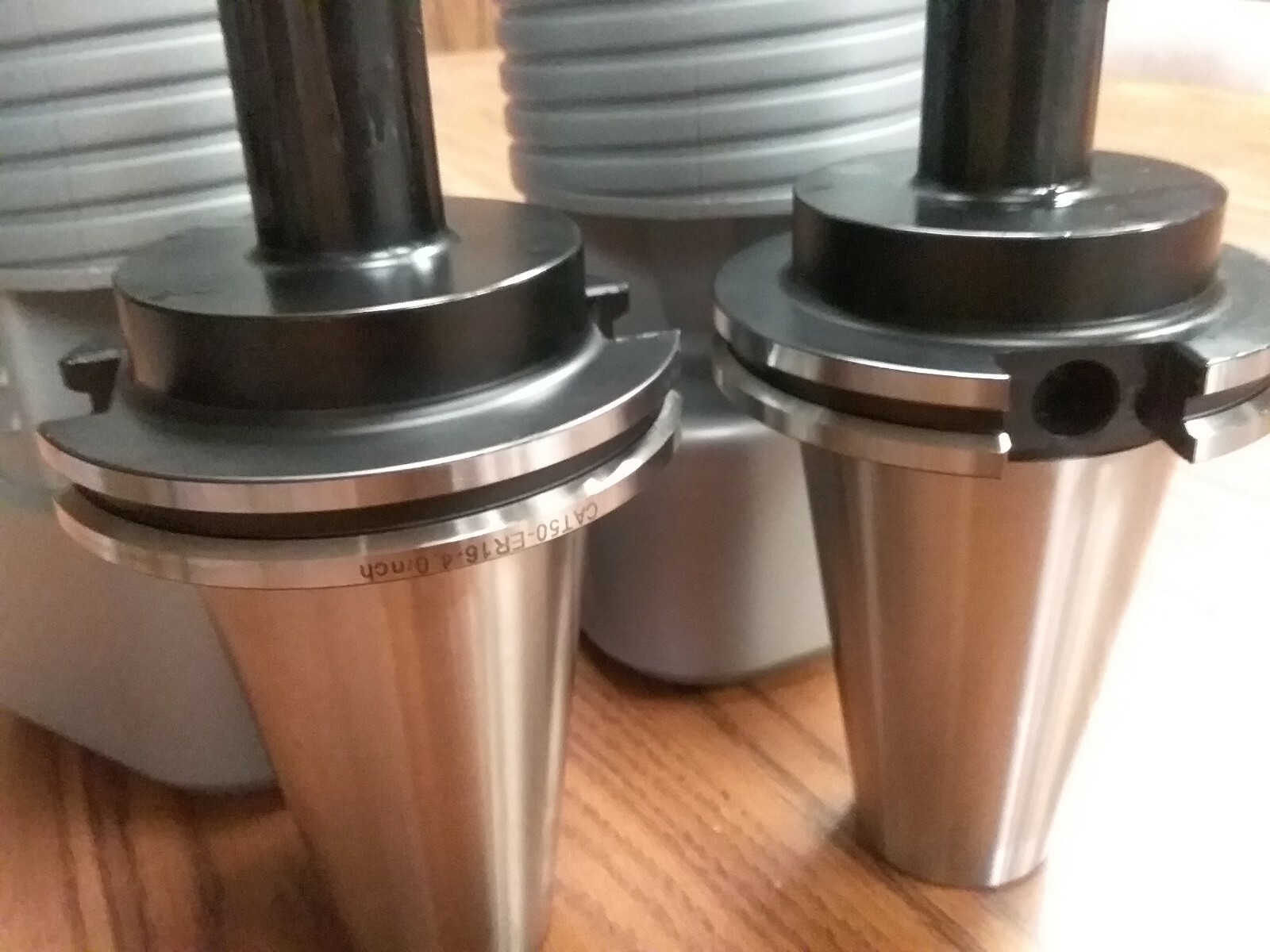 CAT50-ER16 COLLET CHUCK 4″ gage length-2 CHUCKS Tool Holder Set #CAT50-ER16-4