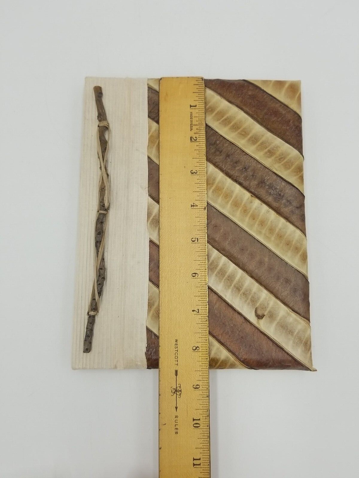 Natural Paper Leaves Cover w/Recycled Paper Notebook/Scrapbook Indonesia