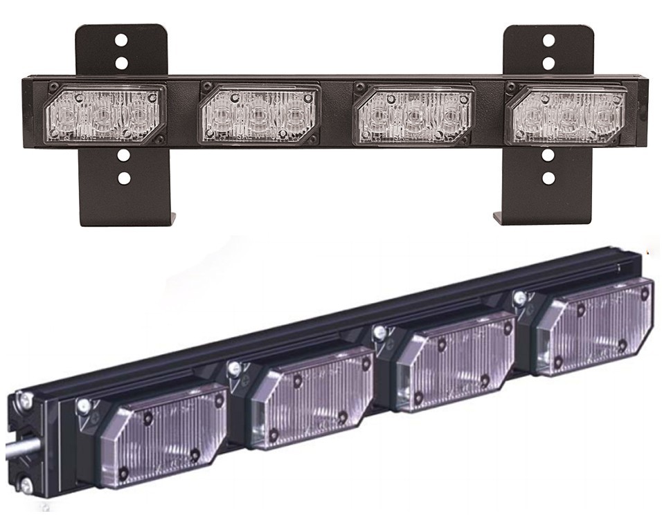 SoundOff Signal UltraLITE 4 Module Exterior LED Light – EL3H04A00F – AMBER/WHITE