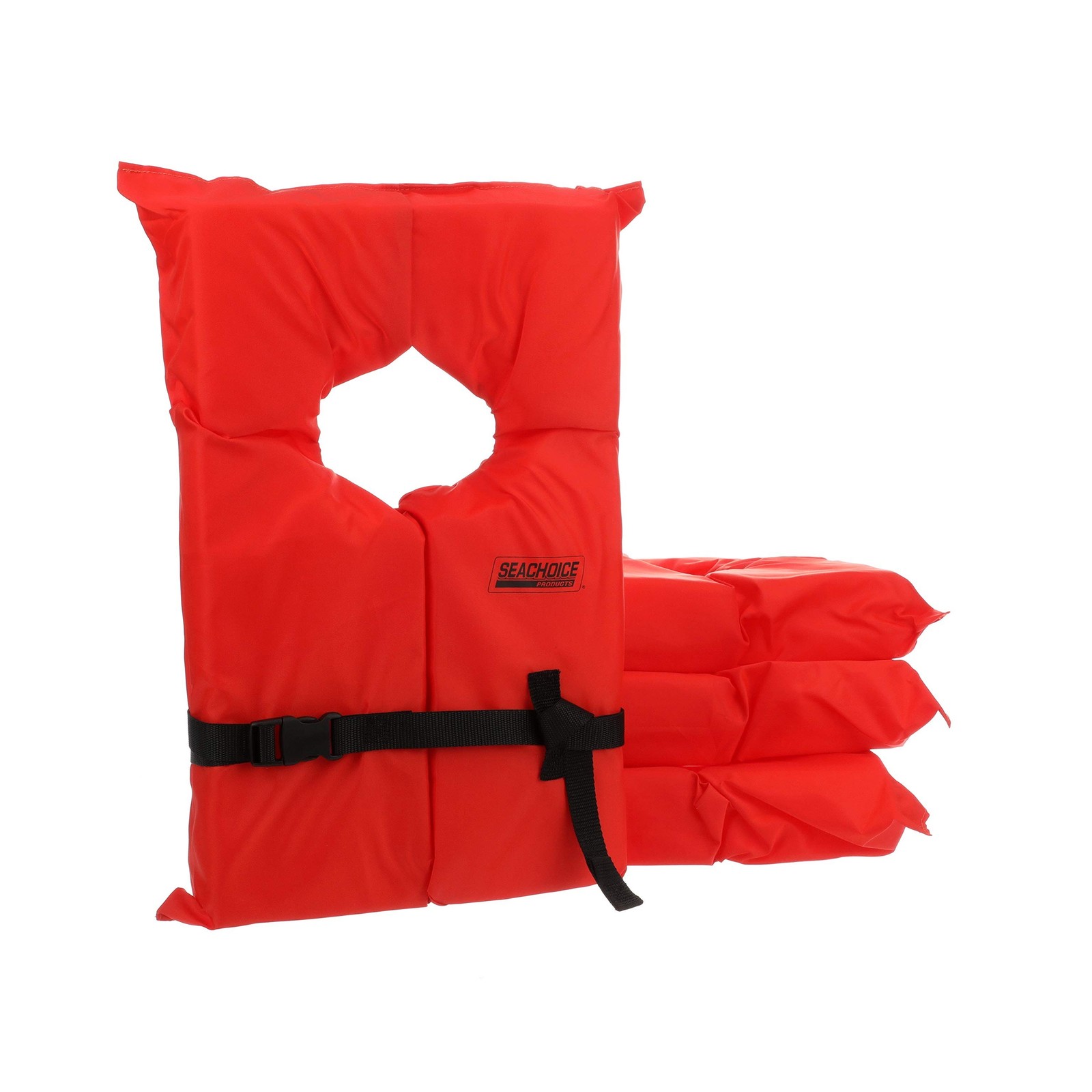 Seachoice Life Vest, Type II Adult: 4-pack Orange FAST USA SHIP