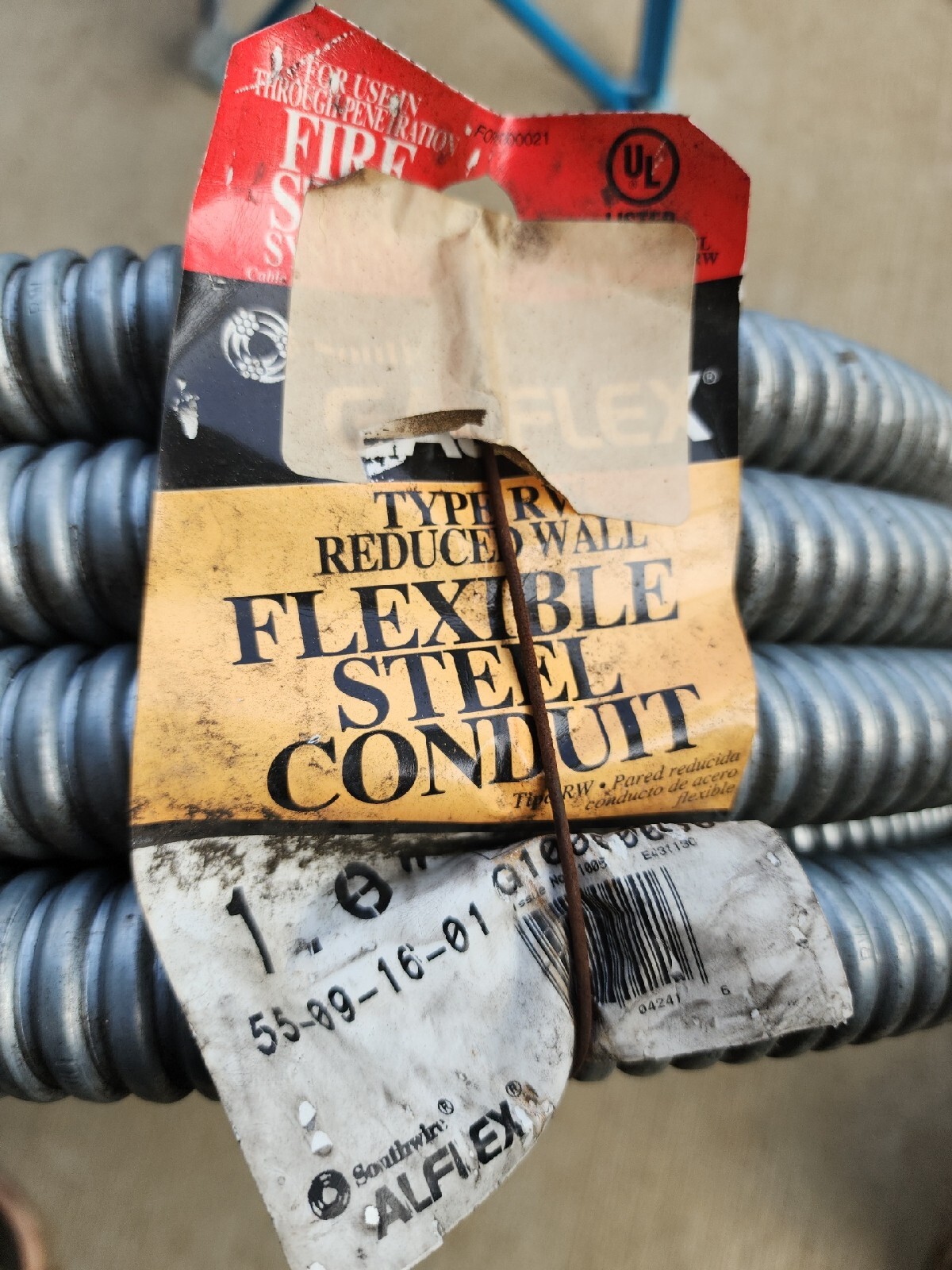 50 Feet 1″ Type RWS Reduced Wall Steel Flexible Metal Conduit SOUTHWIRE