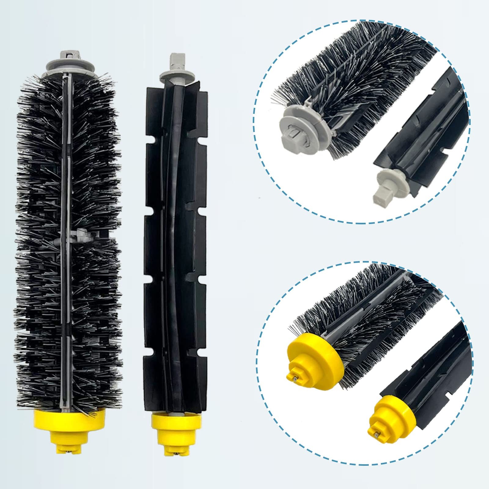 Replacement Parts Kit for irobot Roomba 600 Series 694 676 2+6+6, Multicolor
