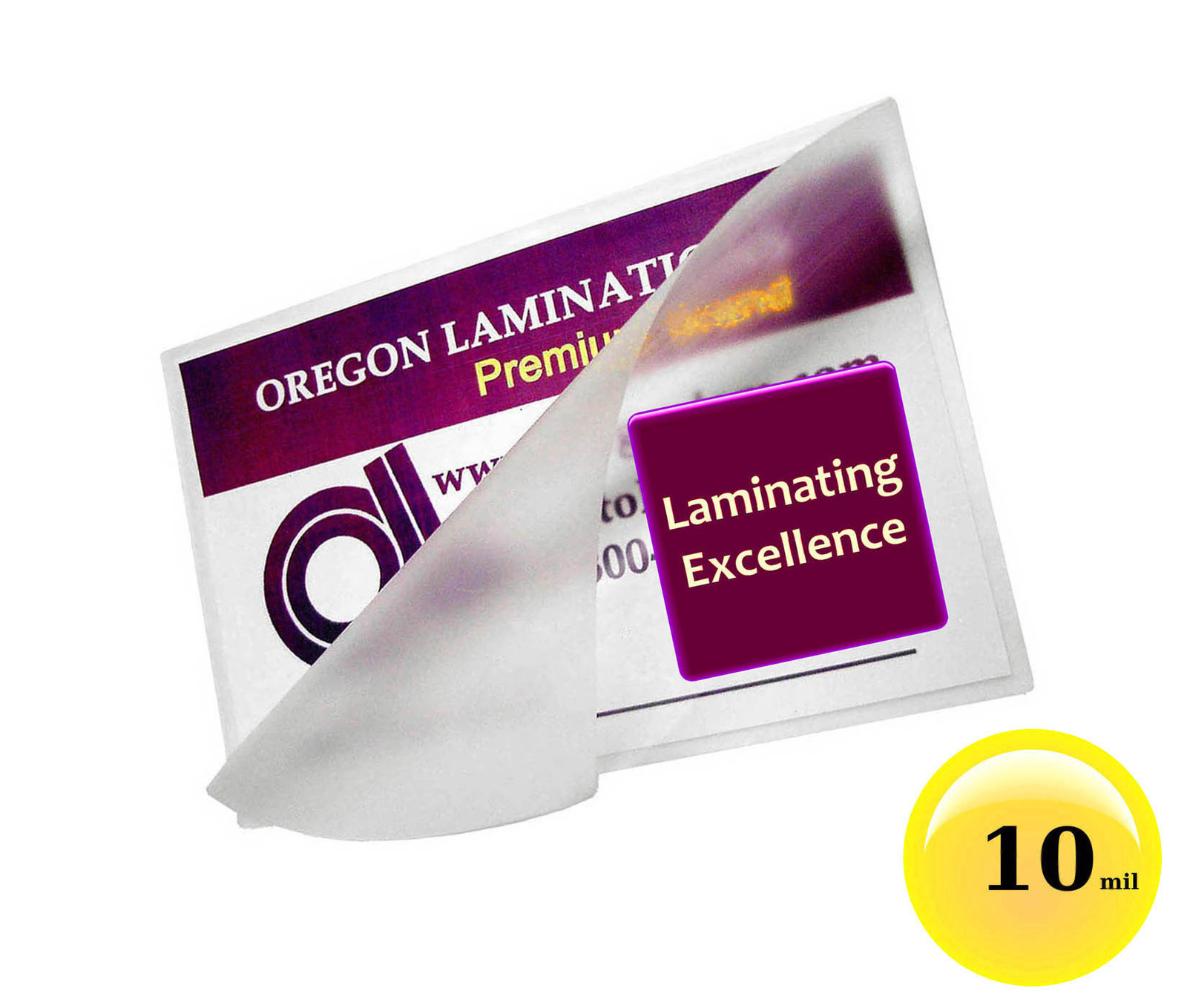 10 Mil Hot Drivers License Laminating Pouches 2-3/8 x 3-5/8 (100/pack) Clear