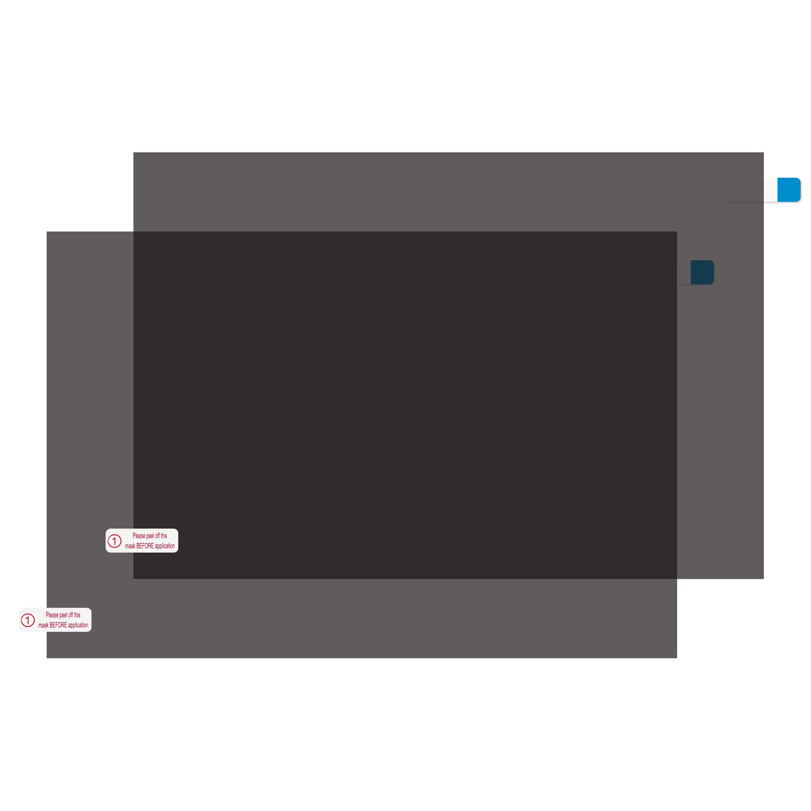 2Pcs 20*30cm Neutral Polarizing Filter Sheet Non-Adhesive Linear Polarizing Film