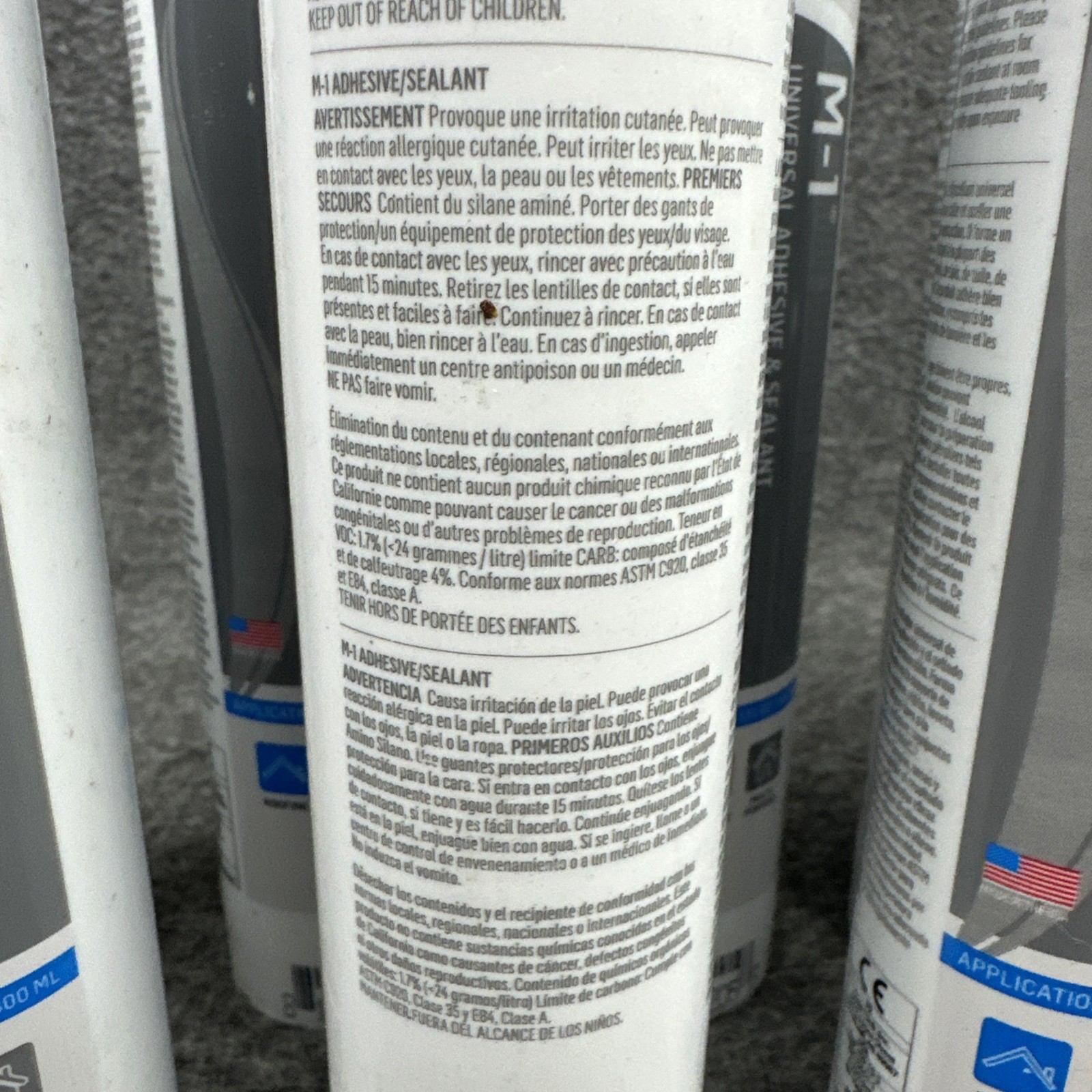 11 Pack Chemlink M-1 Black Universal Structural Adhesive & Sealant Cartridge NEW