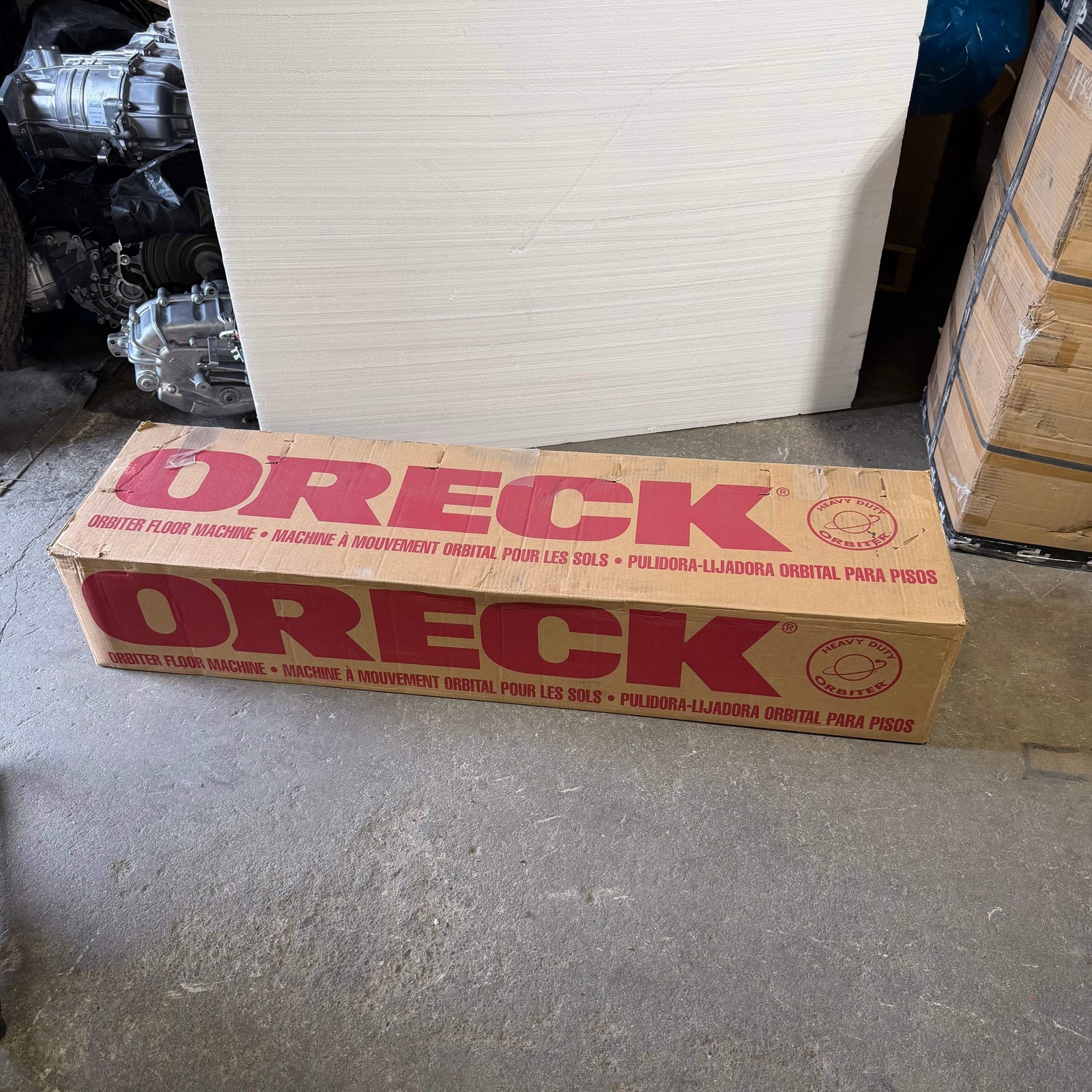 ORECK COMMERCIAL ORBITER HARD FLOOR CLEANER MACHINE GRAY/RED ORB550MC