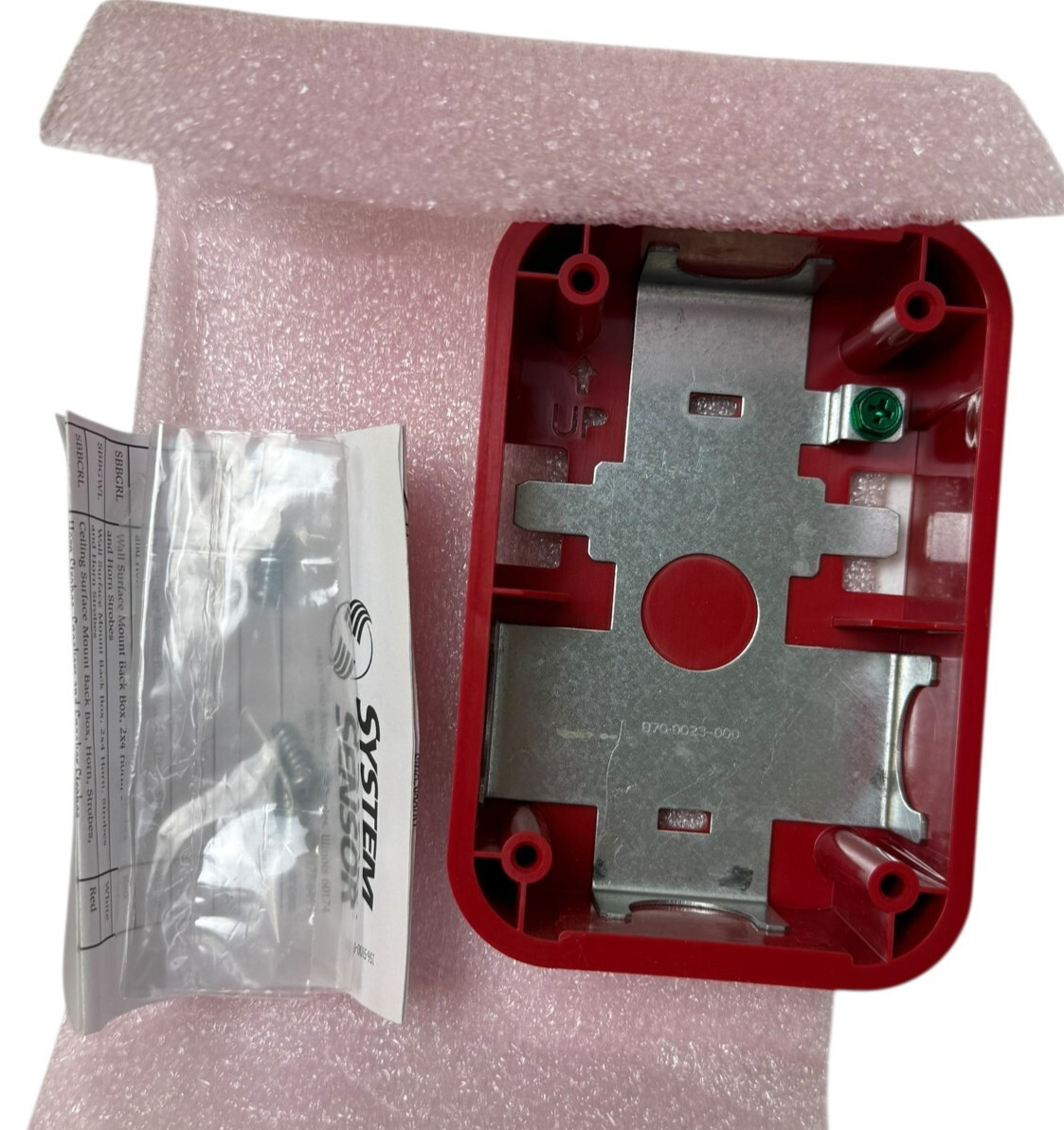 System Sensor #SBBGRL. Compact Wall Surface Back box, B70-0023-000 Red