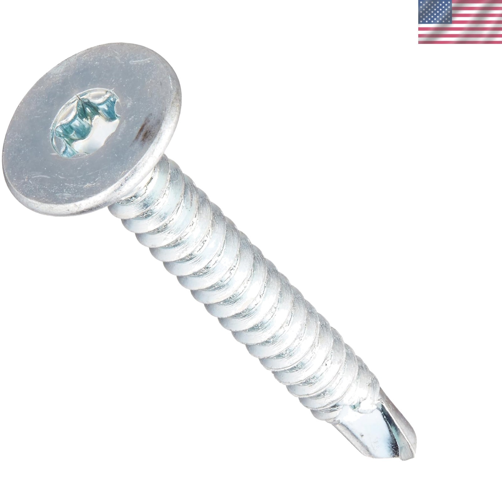 50 Count Steel Self-Drilling Screws with Wafer Head and Star Drive – 1.5″ Length