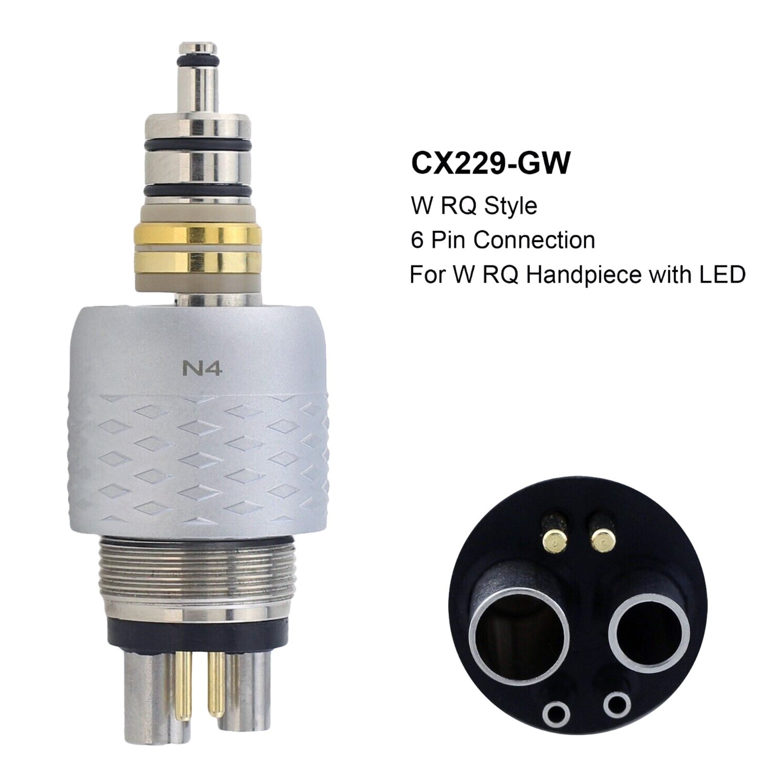 COXO Dental Fiber Optic Handpiece High Speed Turbine For Kavo NSK Sirona Coupler