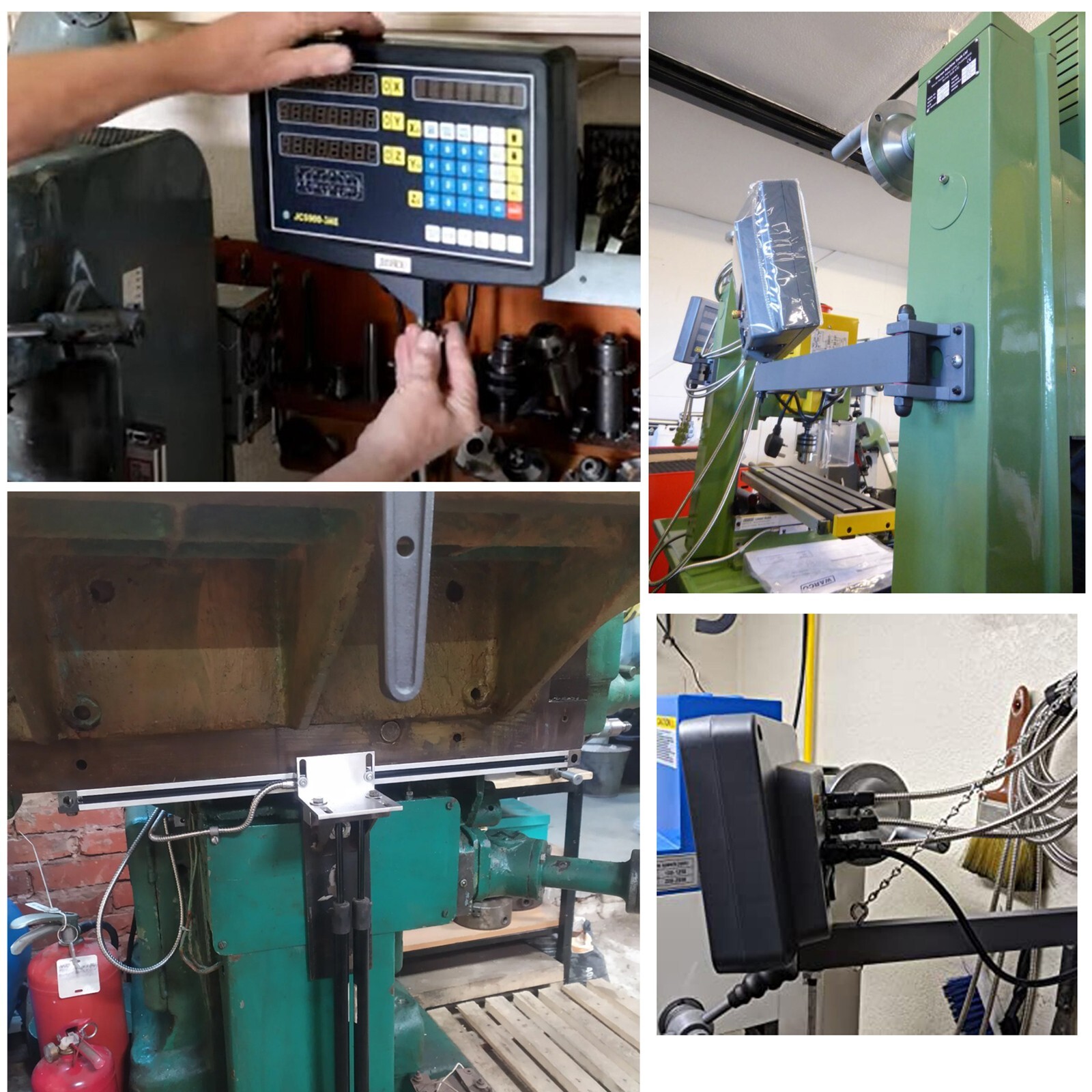 Digital Readout 12″ & 36″ Linear Scale w/ DRO 2 Axis Kit for Bridgeport Mill