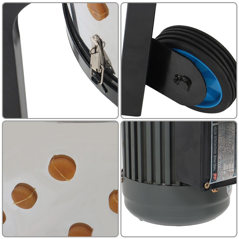 Chicken Plucker Machine Feather Plucker Stainless Steel Drum 280RPM Motor