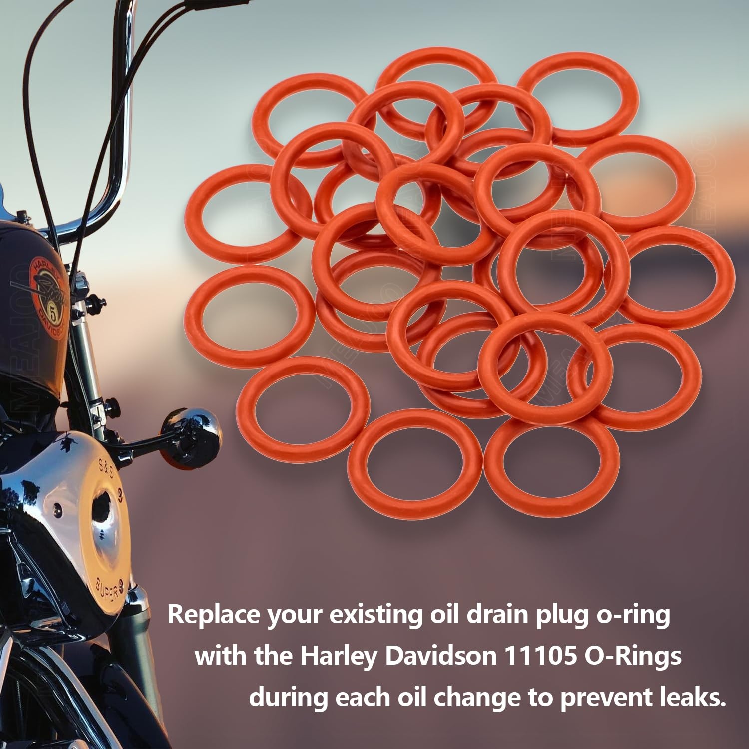 25PCS #11105 ORing Replacement for Harley Davidson Oil Pump Cap/Transmission …