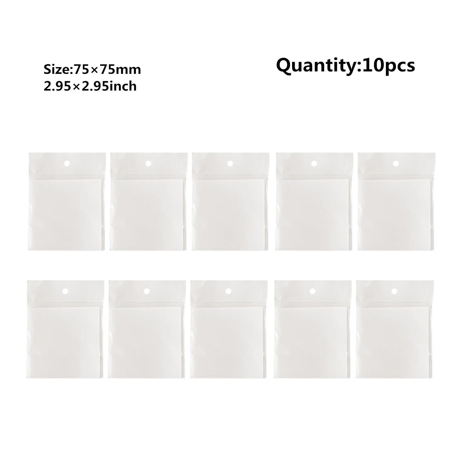 50 Sheets Transparent Sticky Notes Waterproof Memo Pad Self Adhesive Notes