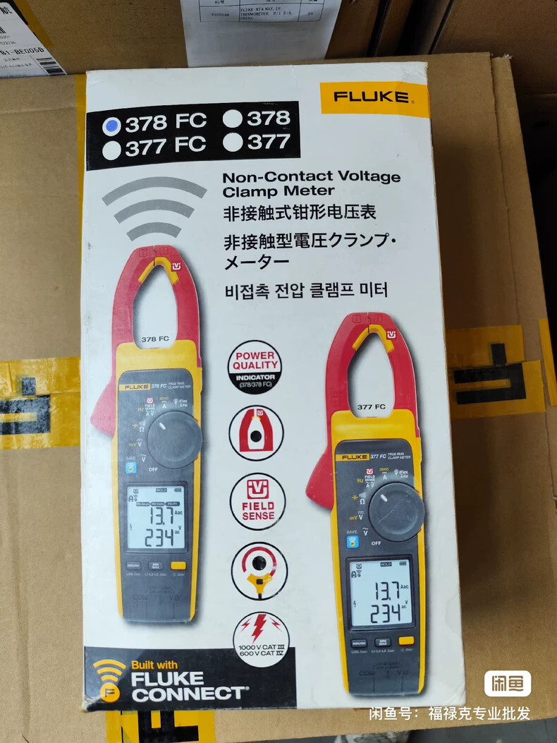 1 PCS NEW Fluke 378 FC Non-Contact Voltage Clamp Meter