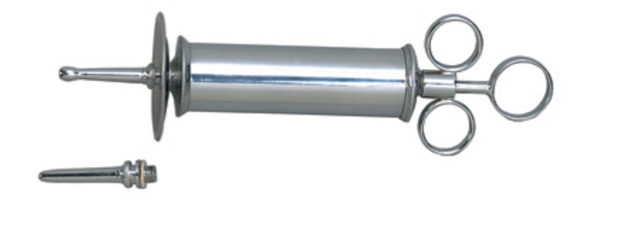 Grafco 2807 Chrome Plated Ear & Bladder Syringe 2 oz. Ear Syringe Grafco *NEW*